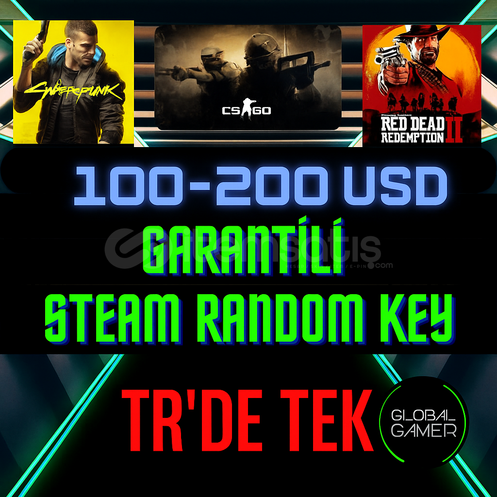100-200 USD GARANTİLİ STEAM KEY !TR'DE EN UYGUN! 100-200 USD GARANTİLİ STEAM KEY !TR'DE EN UYGUN!