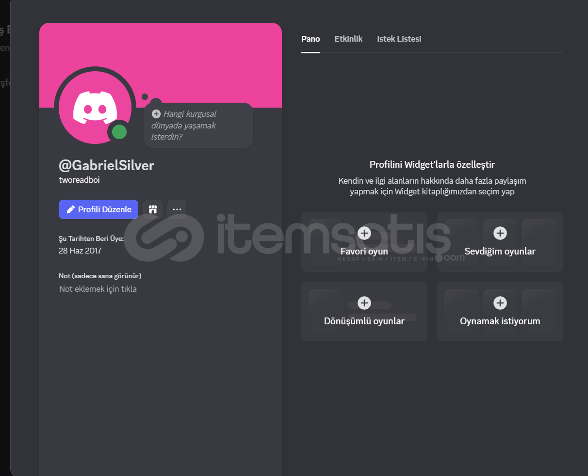 GÜVENİLİR 2017 DISCORD HESABI  GÜVENİLİR 2017 DISCORD HESABI