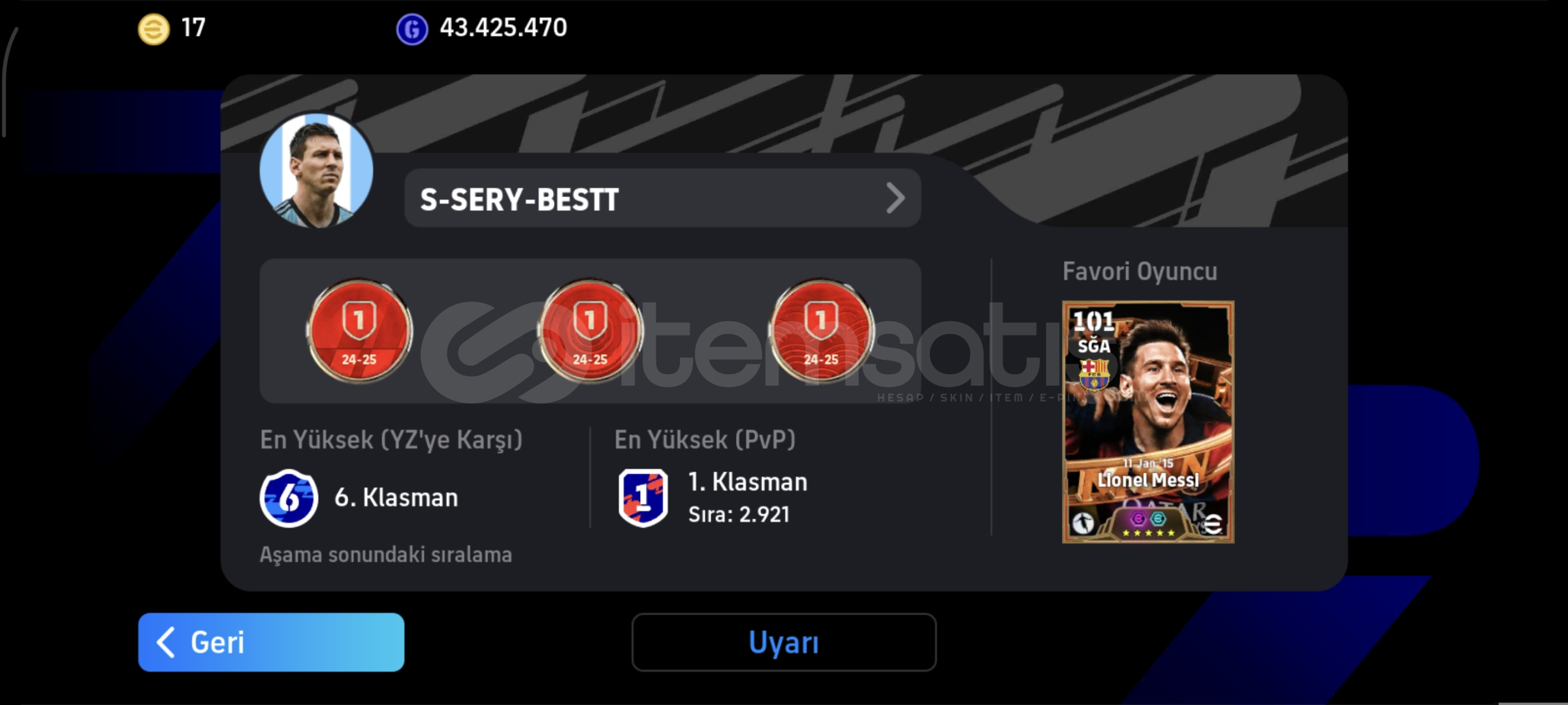 SAĞLAM KLASMAN HESABI 3250+ SAĞLAM KLASMAN HESABI 3250+