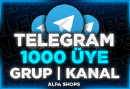 ⭐(TELEGRAM) 1000 ÜYE | 