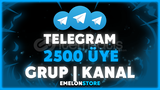 ⭐️(SAĞLAM) TELEGRAM 2500 ÜYE