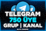 ⭐️(SAĞLAM) TELEGRAM 750 ÜYE