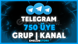 ⭐️(SAĞLAM) TELEGRAM 750 ÜYE