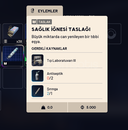 SAĞLIK İĞNESİ TASLAĞI BLUEPRINT 80 TL