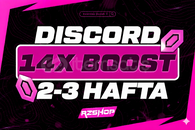 ⭐️[STOKVAR-OTO] Discord 2-3 Hafta 14X Boost⭐️