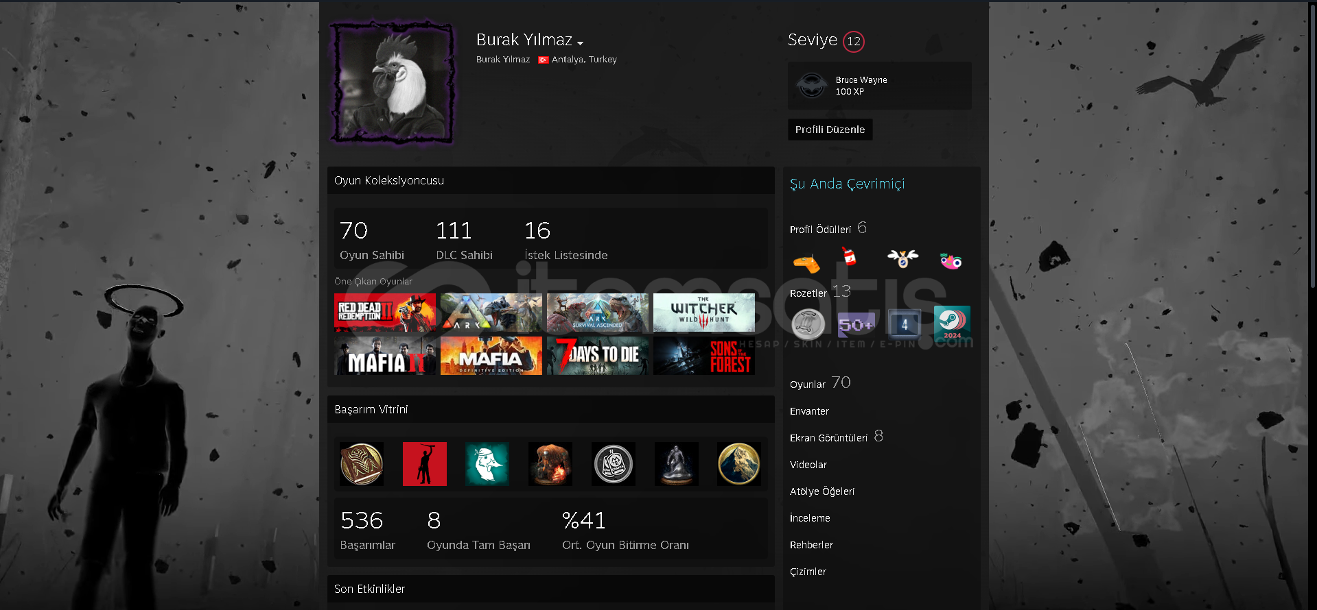 Sahibinden Ömürlük Steam Hesabı Sahibinden Ömürlük Steam Hesabı