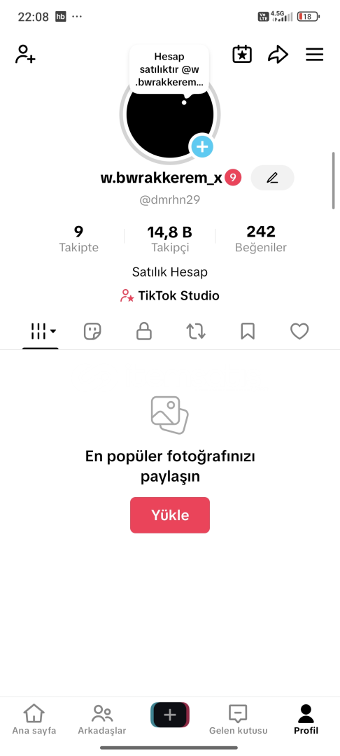 Sahibinden satılık 15K takipçili hesap  Sahibinden satılık 15K takipçili hesap