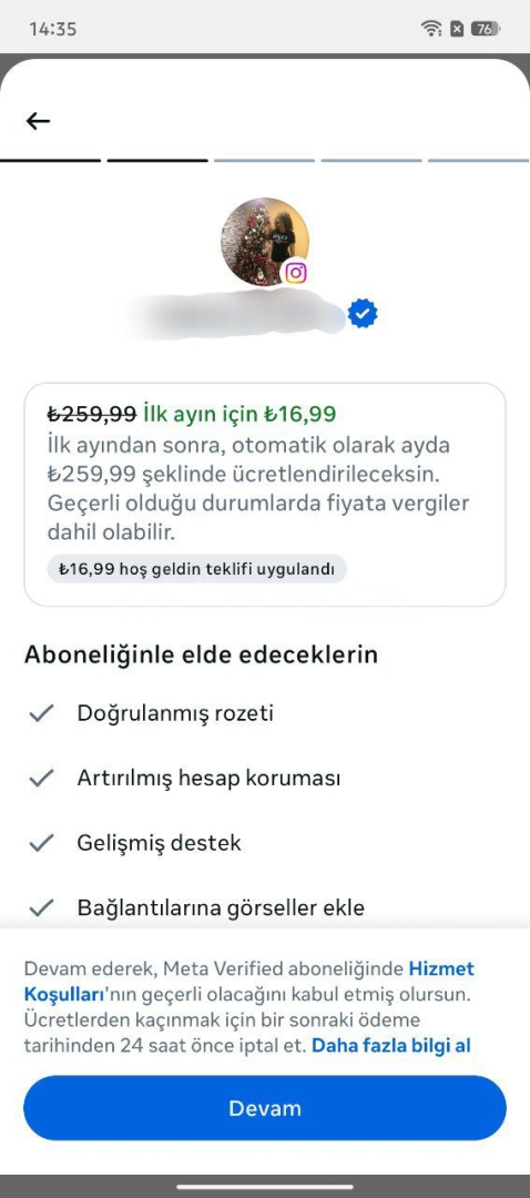 Şahsi Kadın Profili + İndirimli Meta Verified  Şahsi Kadın Profili + İndirimli Meta Verified
