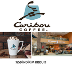 CARİBOU'DA SICACIK BİR KAHVE %50 İNDİRİMLE!!