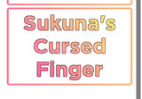 Sakura stand sukuna finger 2 adet