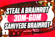 ⭐[SANİYEDE] Steal A Brainrot 30-60m Pack