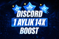⭐️ [SANİYESİNDE BOTSUZ] 1 AYLIK 14 BOOST GARANTİ