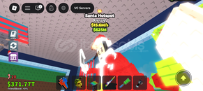 Santa hotspot 15.6m/s