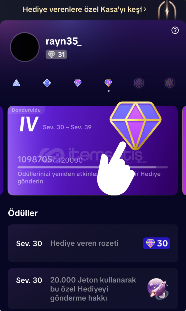 SATILIK 31 LVL YARGIÇ HESABI  SATILIK 31 LVL YARGIÇ HESABI