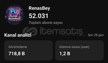 Satılık 52k Tr YouTube Kanal!