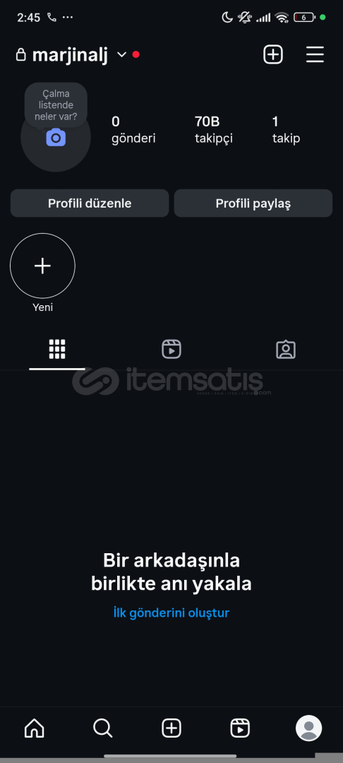 Satılık 70k Instagram hesabı  Satılık 70k Instagram hesabı
