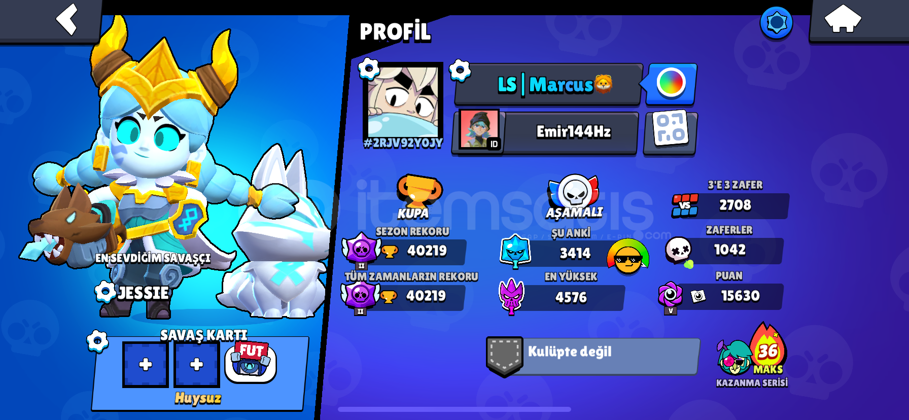 Satılık Brawl Stars hesabı (40k) Satılık Brawl Stars hesabı (40k)
