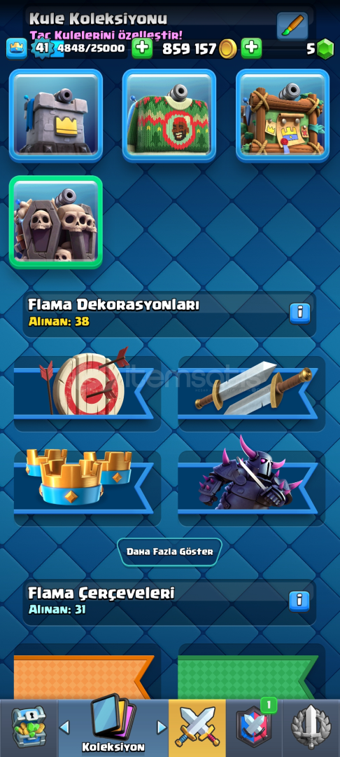 Satılık Cash Royale Ve Clash of Clans hesabı Satılık Cash Royale Ve Clash of Clans hesabı