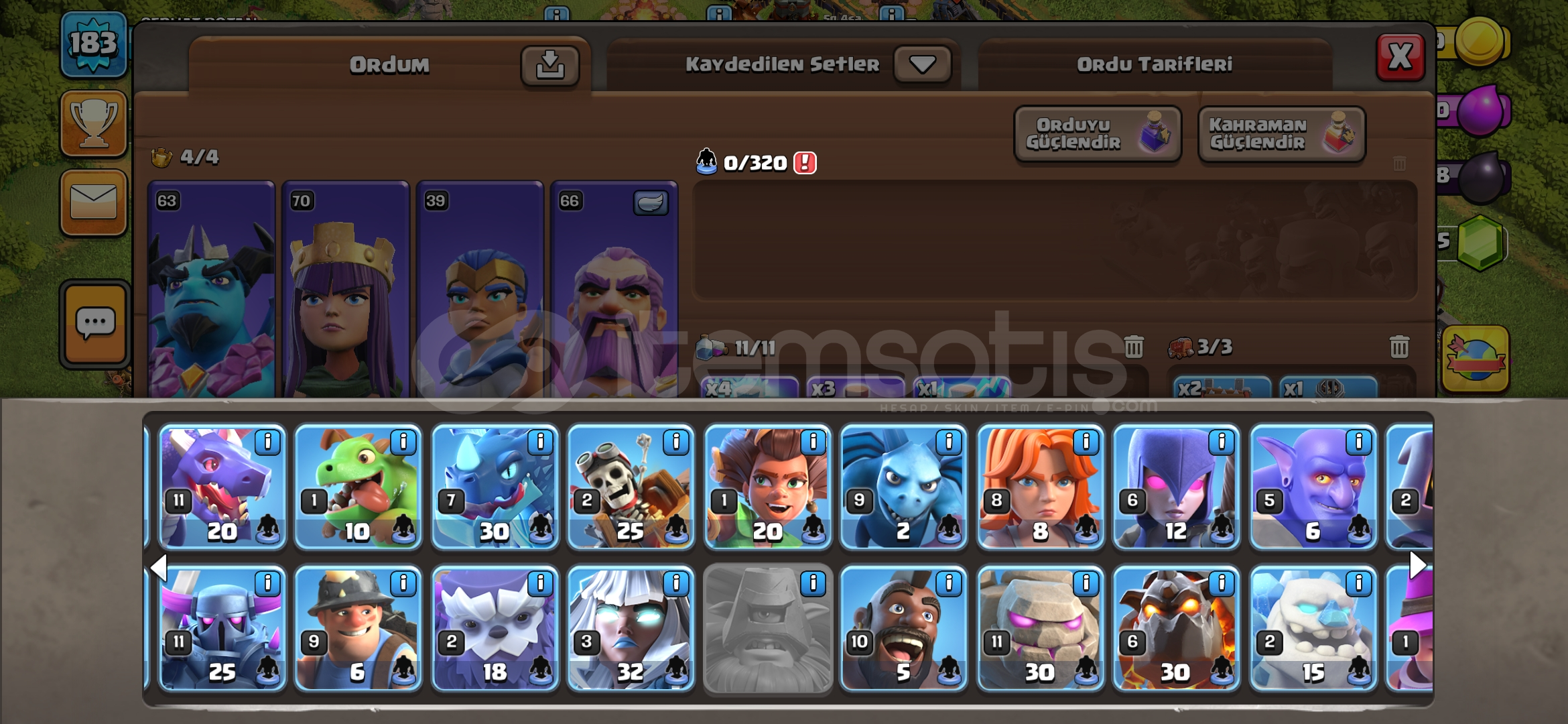 Satılık clash of clans hesabı Satılık clash of clans hesabı