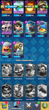 Satılık clash royal hesap pazarlık olur