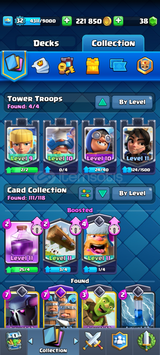 Satılık Clash Royale 5800 kupa 2 evrim 