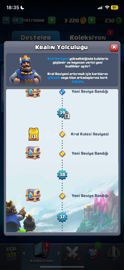 Satılık Clash Royale hesabı