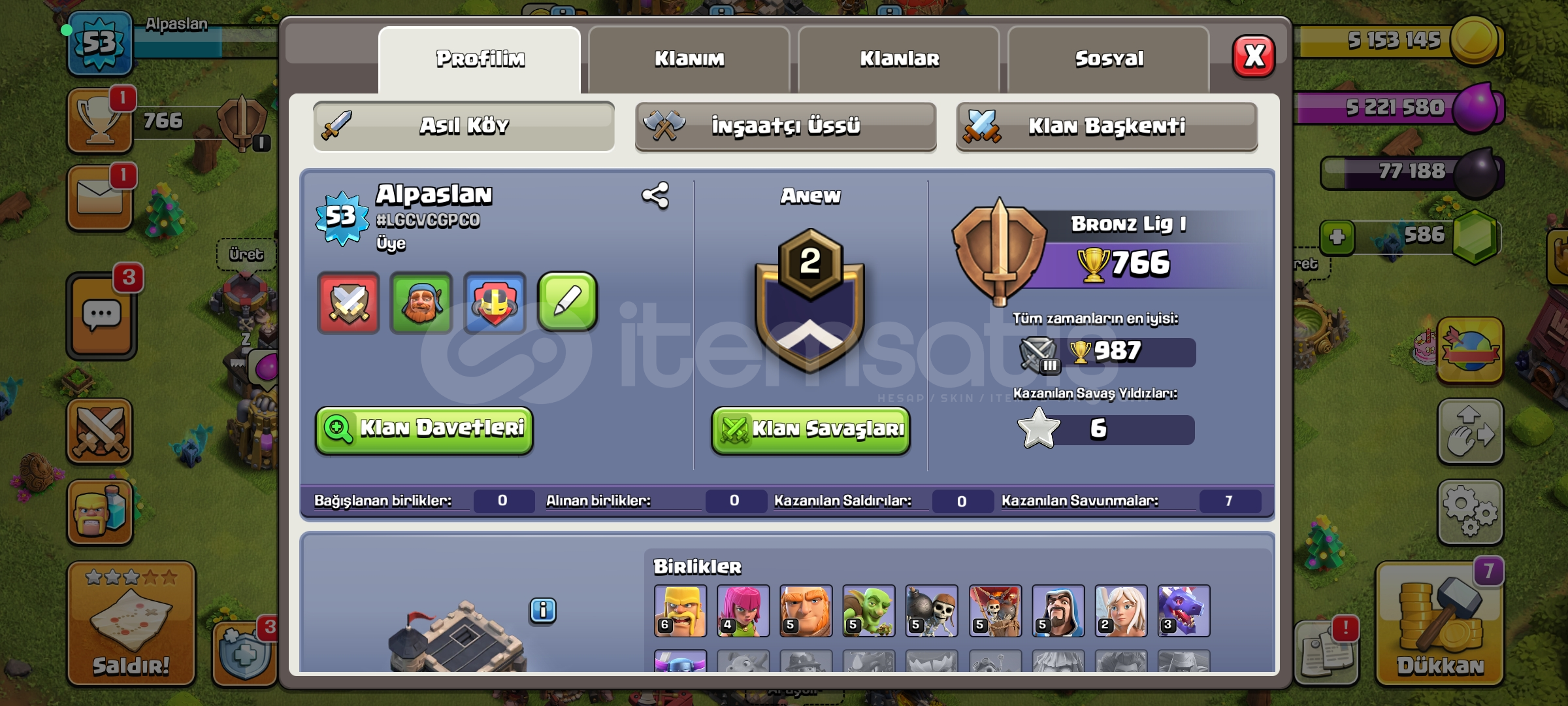 Satılık coc hesabı ucuza Satılık coc hesabı ucuza