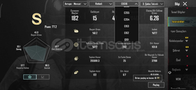 Satılık kaliteli pubg mobile hesabı 