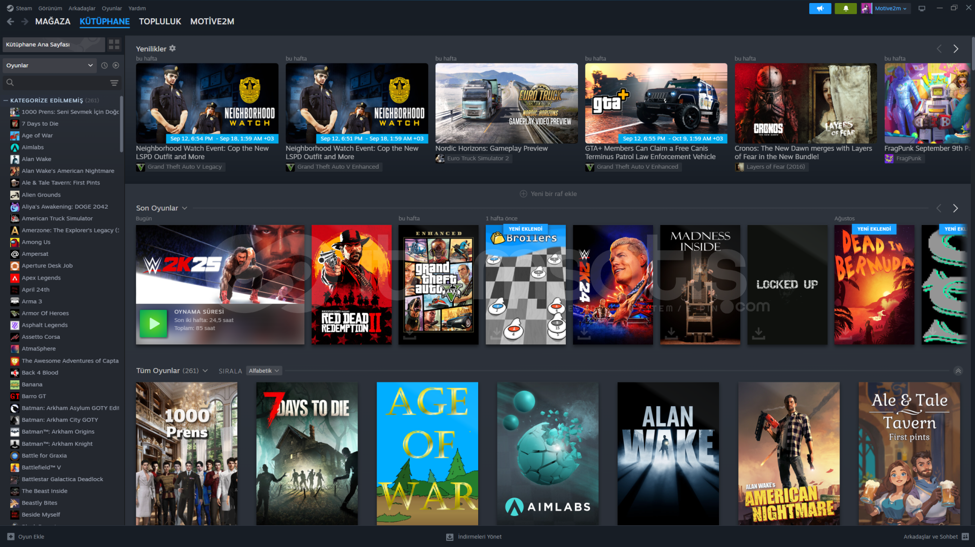 Satılık Steam Hesabı 256 Oyun Level 17  Satılık Steam Hesabı 256 Oyun Level 17