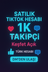 ???? SATILIK TİKTOK HESABI ????