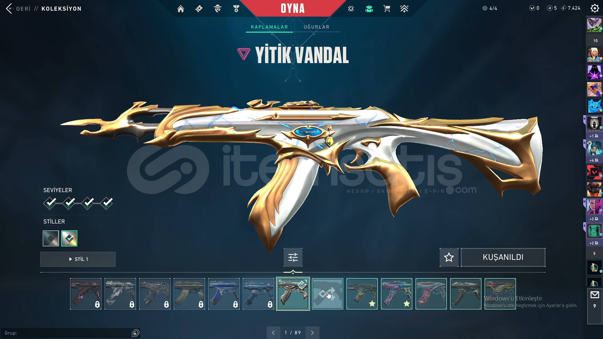 SATILIK VALORANT HESABI SATILIK VALORANT HESABI