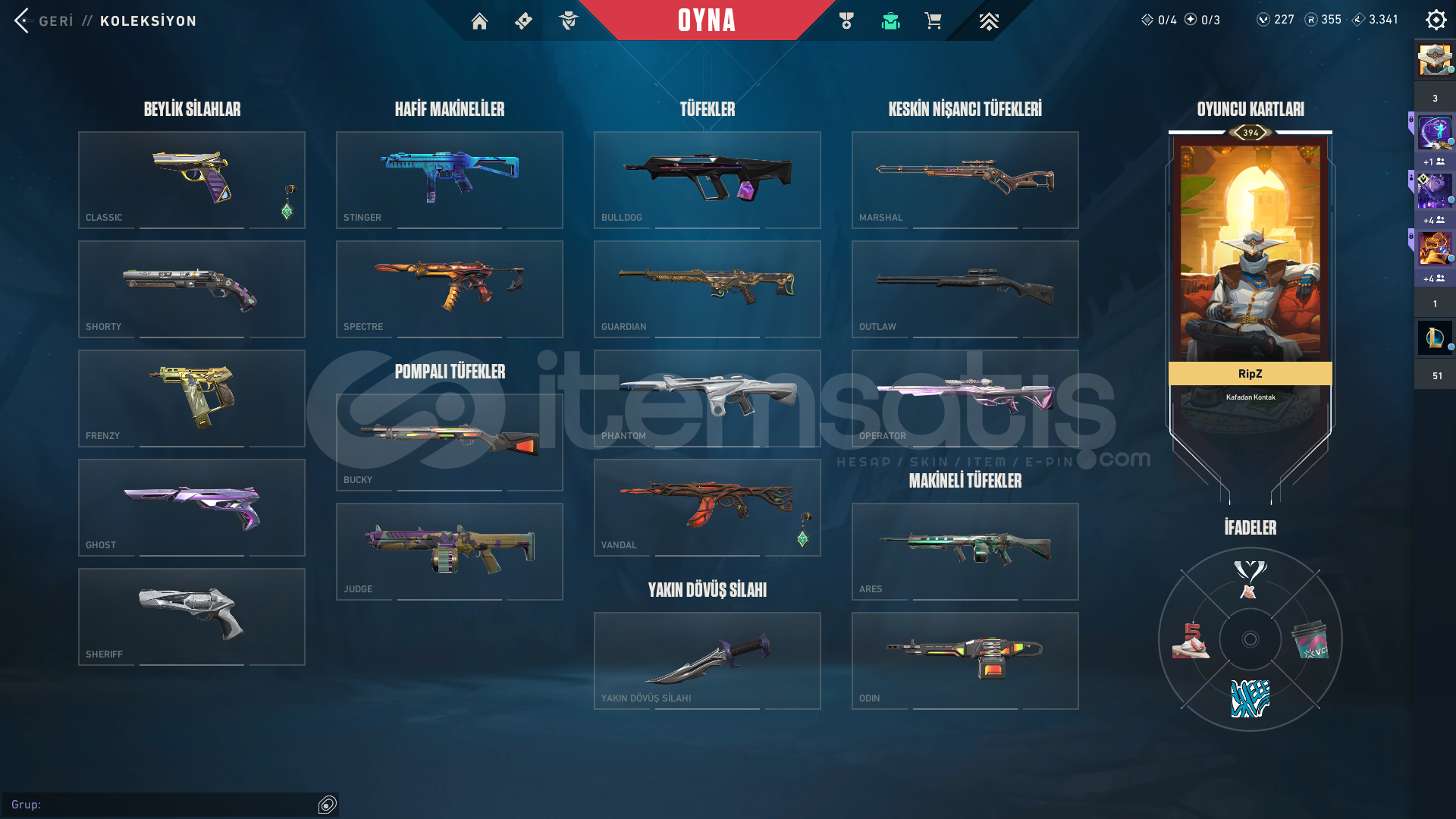 Satılık Valorant hesabı pazarlığa açık Satılık Valorant hesabı pazarlığa açık