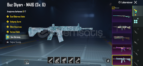 Satılık 6 lvl buz m4 lü hesap pazarlık vardır