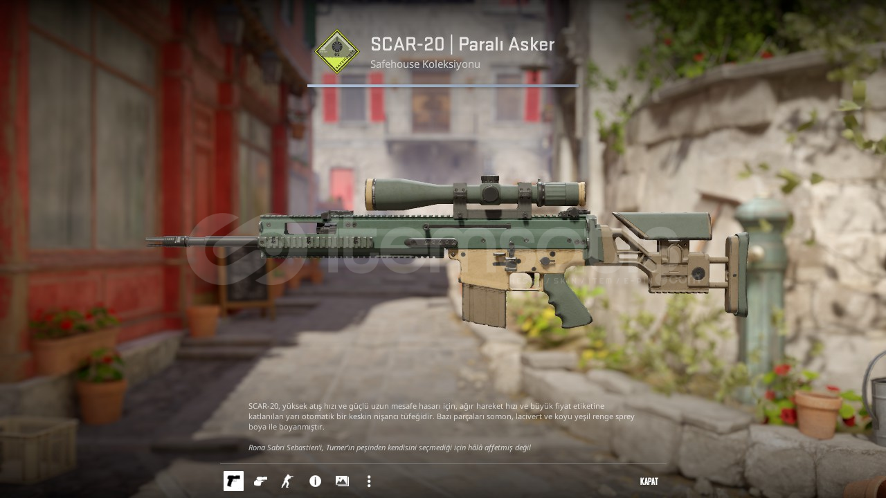 SCAR-20 | Paralı Asker (Görevde Kullanılmış) SCAR-20 | Paralı Asker (Görevde Kullanılmış)