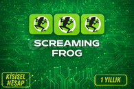 SCREAMING FROG 1 YILLIK KİŞİSEL HESAP