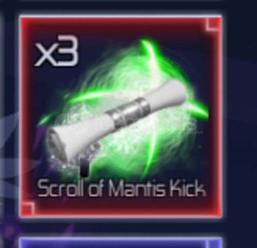 Scroll Of Mantis Kick - Jujutsu Infinite  Scroll Of Mantis Kick - Jujutsu Infinite