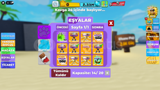 3x GOLD WARRİOR 4x LARRY - Muscle legends 