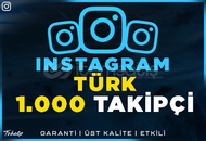1.000 Türk Gerçek Takipçi | Garantili Instagram