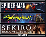 Cyberpunk 2077 + Spider Man Miles M + Sekiro