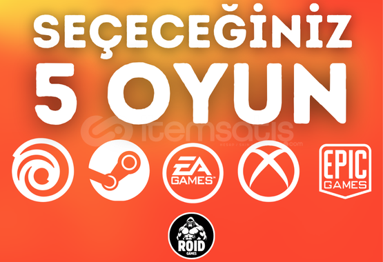 Seçeceğiniz 5 Oyun Sadece 60 TL Seçeceğiniz 5 Oyun Sadece 60 TL