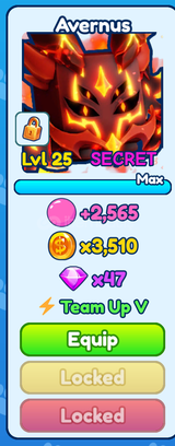 SECRET AVERNUS BUBBLE GUM SIMULATOR INFINITY