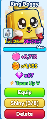 SECRET KİNG DOGGY BUBBLE GUM SIMULATOR INFINITY