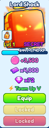 SECRET LORD SHOCK BGSI