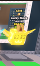 Secret Lucky Block gold+1efekt