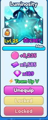 SECRET LUMINOSITY BUBBLE GUM SIMULATOR INFINITY
