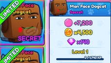 Secret Man Face Dogcat BGSİ
