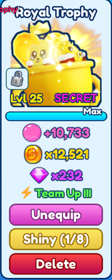 SECRET ROYAL TROPHY!!!