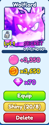 SECRET WOLFLORD BUBBLE GUM SIMULATOR INF