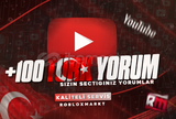 ⭐SEÇTİĞİNİZ⭐YOUTUBE 100 TÜRK YORUM 