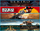 Sekiro + Rdr2 + Tlou + Mb2 + Elden Ring